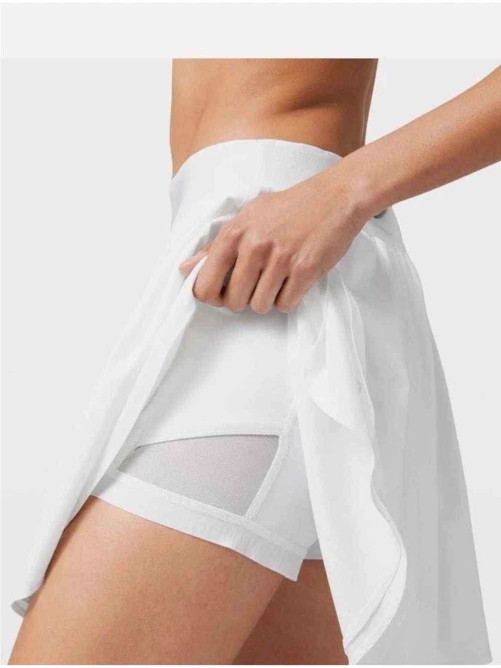 NWT Lululemon Court Rival High-Rise Skirt White Tennis Pickleball Size 6 NWT